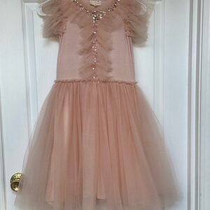 Pink Tulle Dress with Embellishments